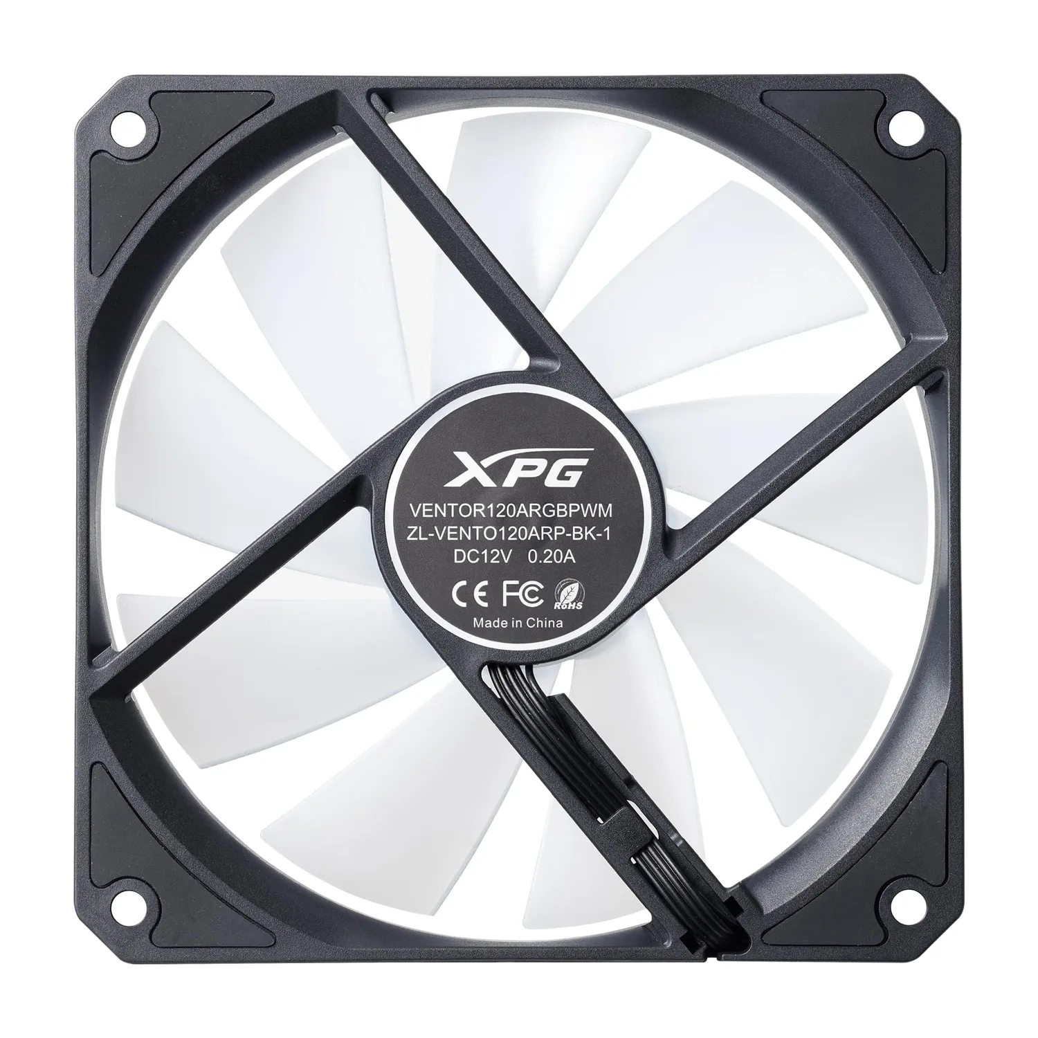 XPG Vento R 120 Gehäuselüfter Schwarz ARGB PWM