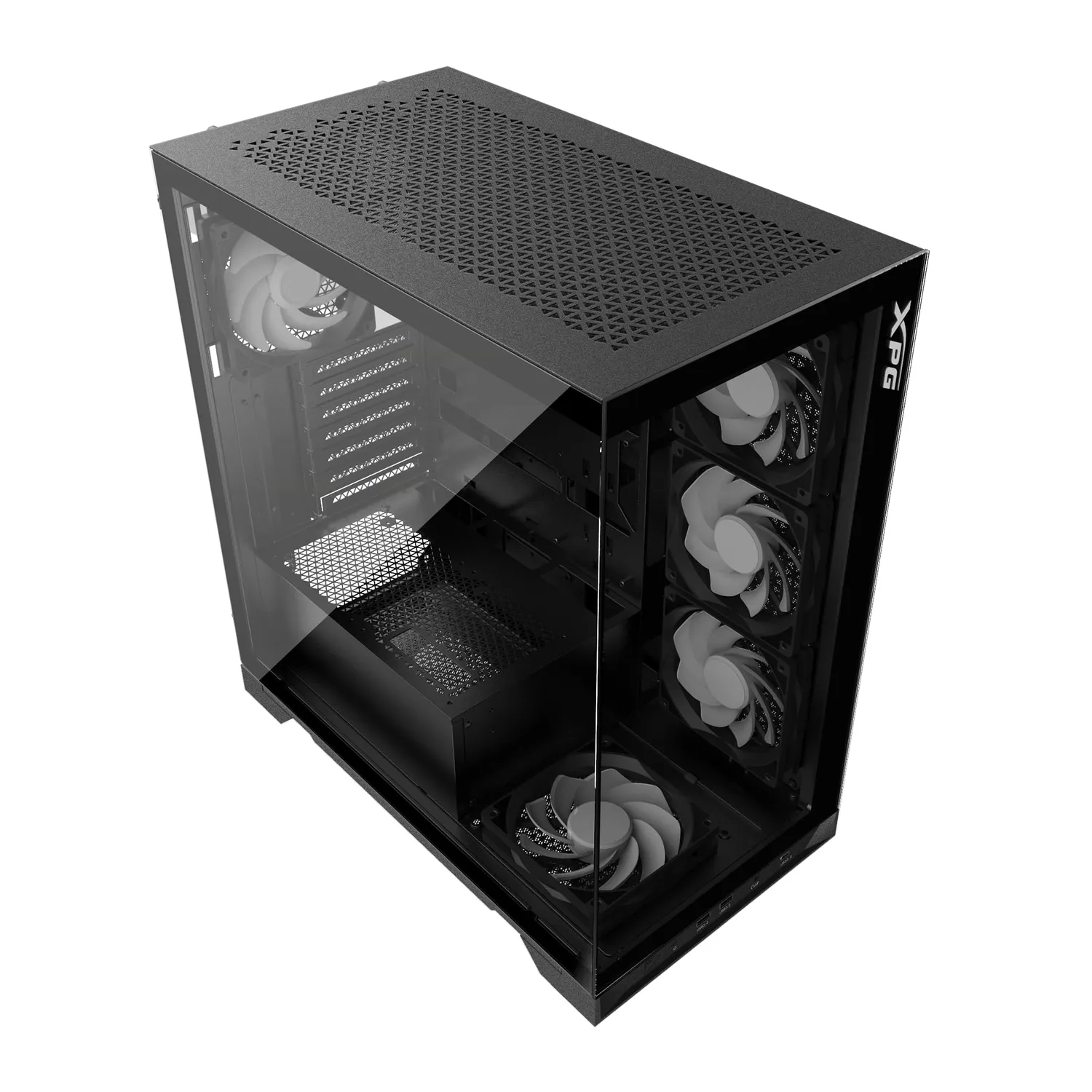 XPG Invader X PC-Gehäuse Schwarz 5x ARGB Glas