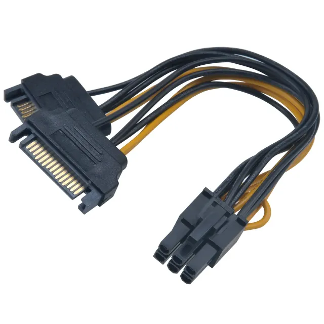 Akasa AK-CBPW13-15 SATA auf 6-Pin PCIe Adapterkabel 15cm