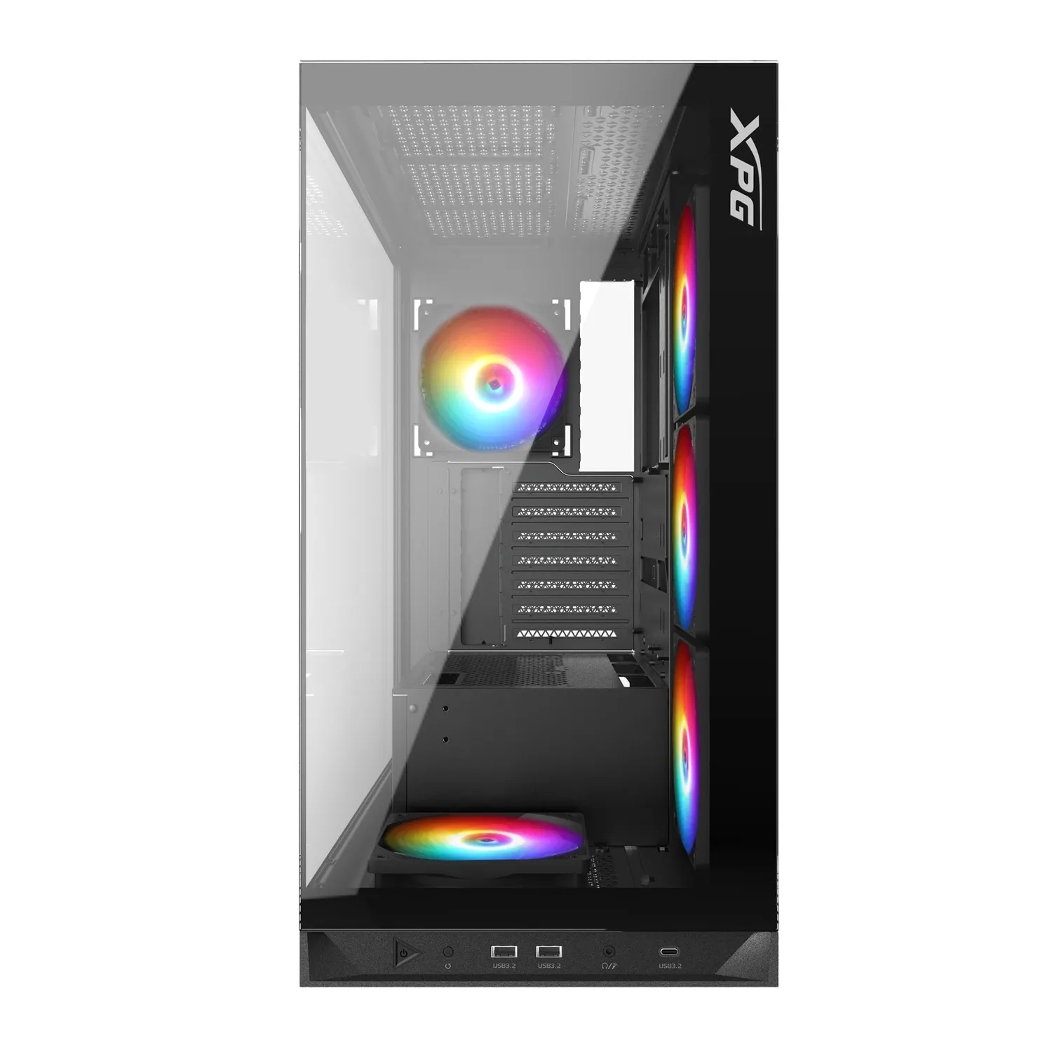 XPG Invader X PC-Gehäuse Schwarz 5x ARGB Glas