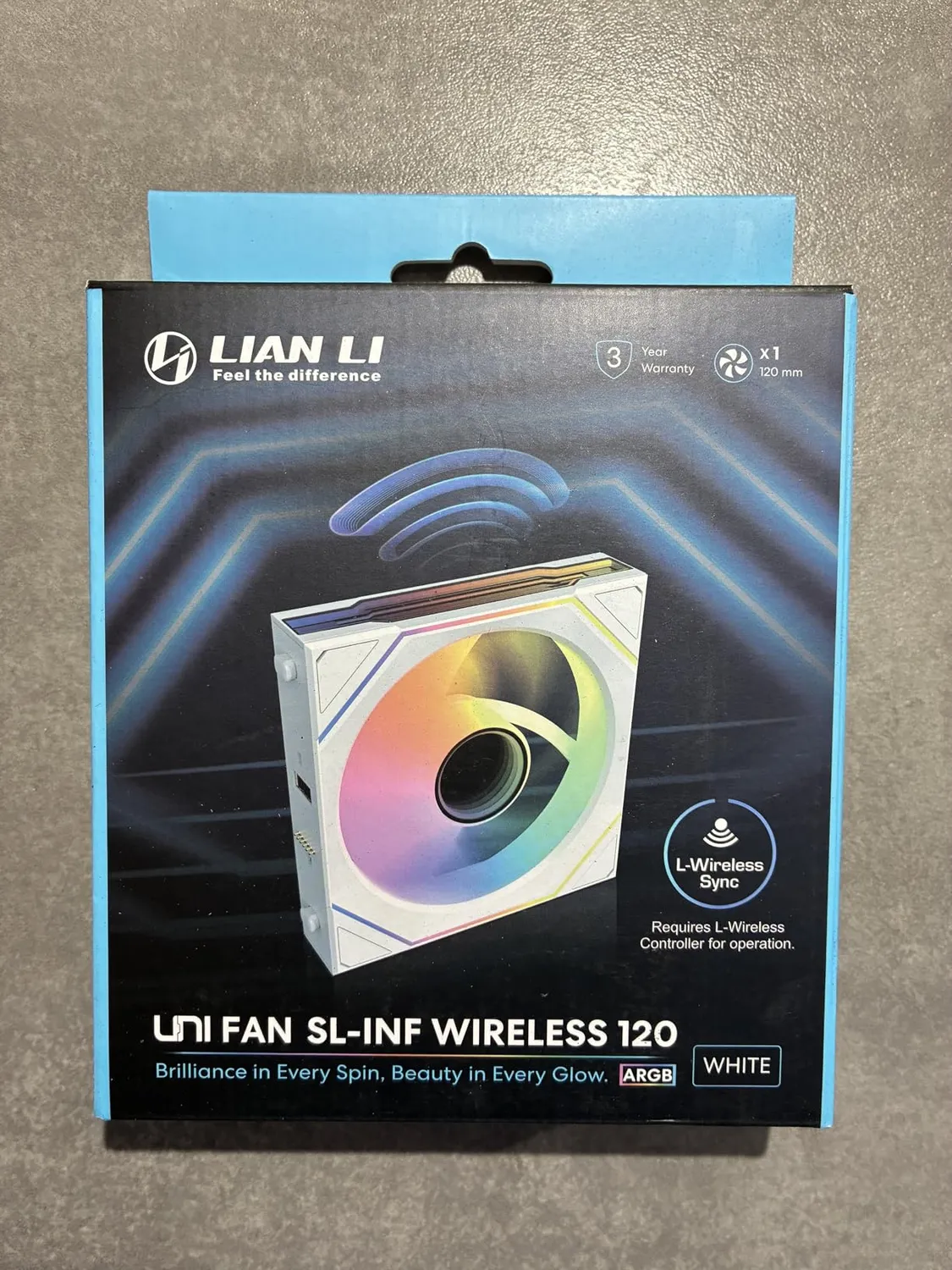 Lian Li UNI Fan SL-Infinity Wireless 120 Single weiß ARGB