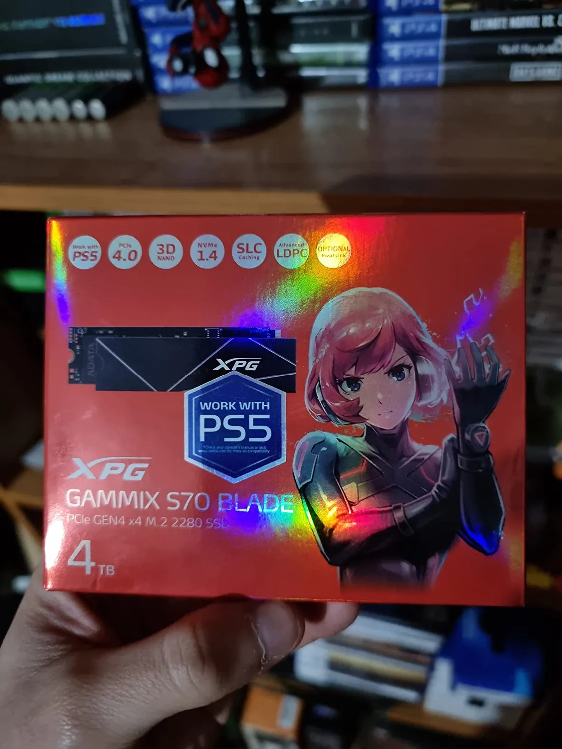XPG Gammix S70 Blade 4TB M.2 SSD PCIe Gen4 für PS5