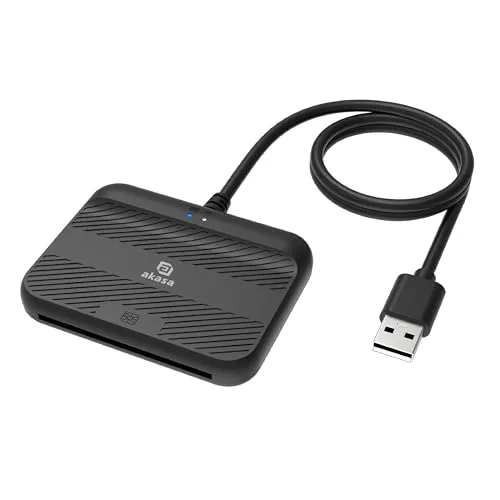 Akasa AK-CR-14BK Kartenleser USB-A Smartcard schwarz