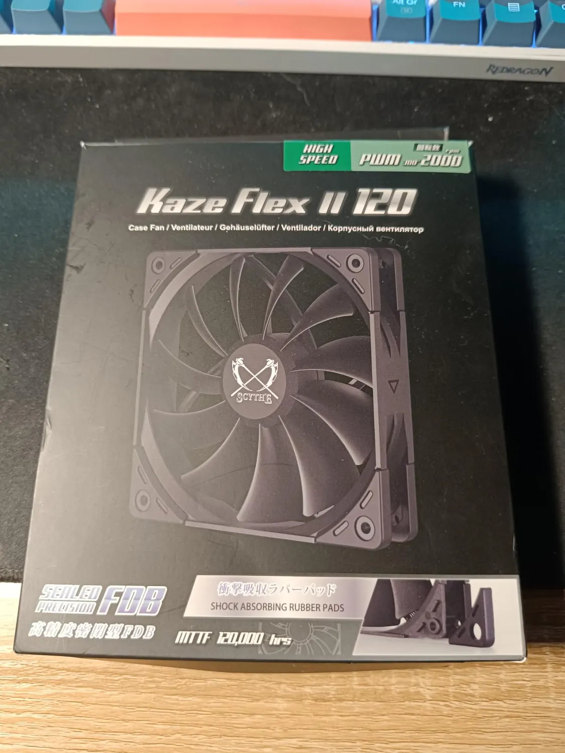 Scythe Kaze Flex II 120 PWM Lüfter 2000 U/min schwarz