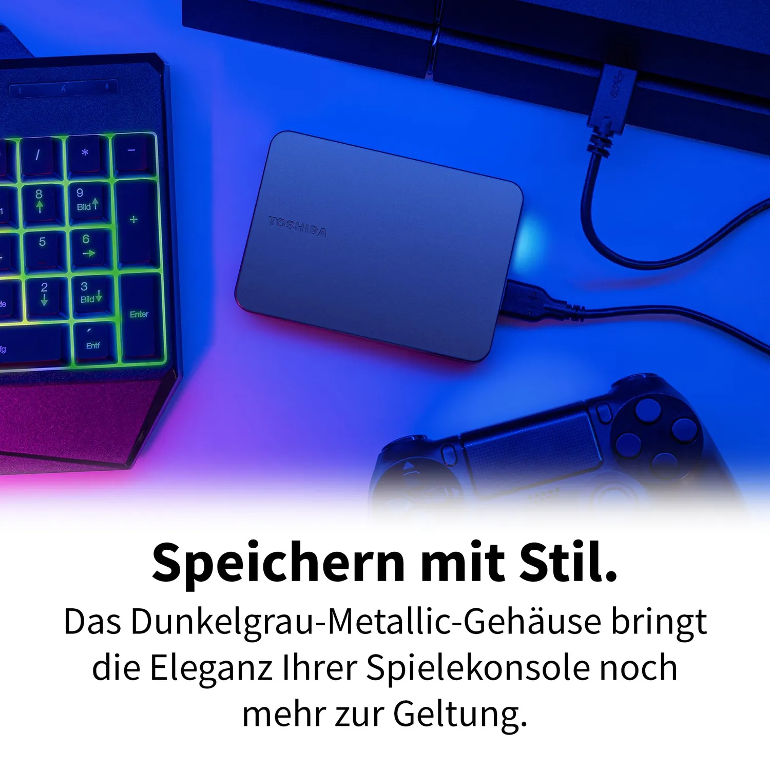 Toshiba Canvio Gaming 2TB externe Festplatte schwarz