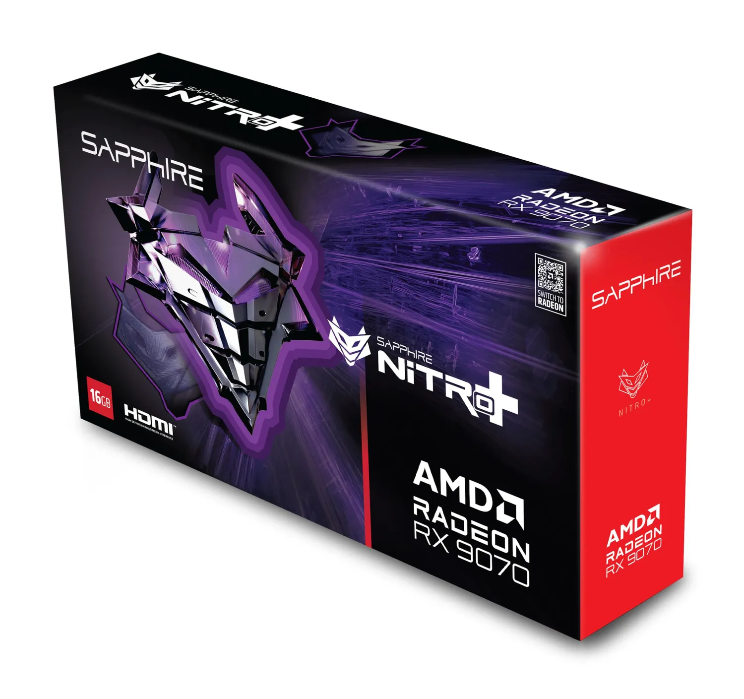 Sapphire Nitro+ RX 9070 Gaming OC Grafikkarte 16GB GDDR6