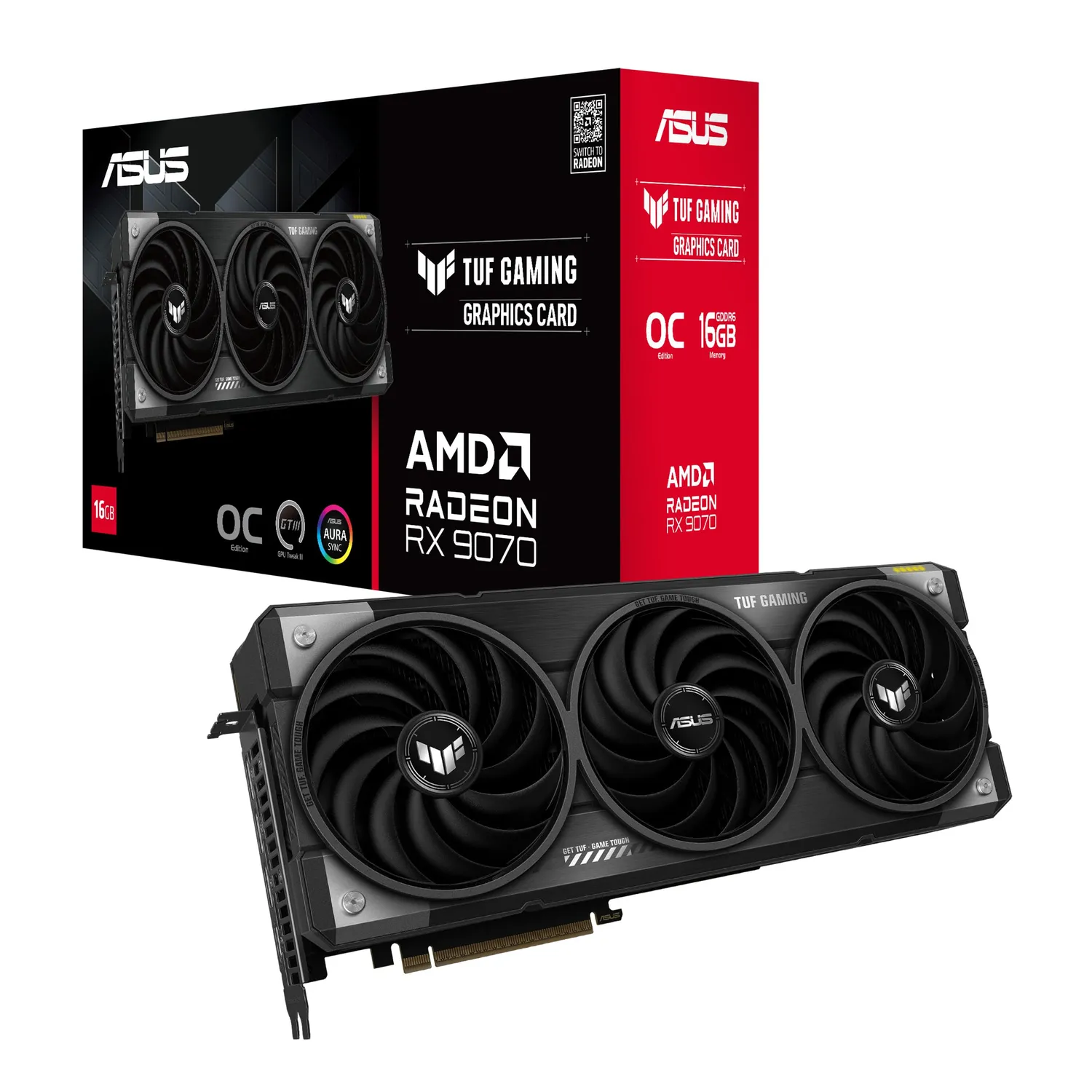 AMD Radeon RX 9070 XT Grafikkarte 16GB Prime OC