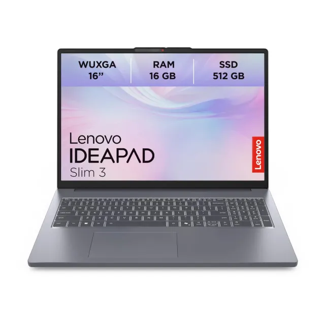 Lenovo IdeaPad Slim 3 Laptop 16GB 512GB Luna Grey ohne Netzteil