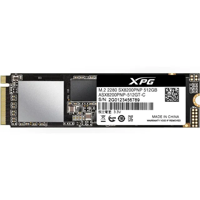 XPG SX8200 Pro 512GB M.2 SSD PCIe Gen3x4