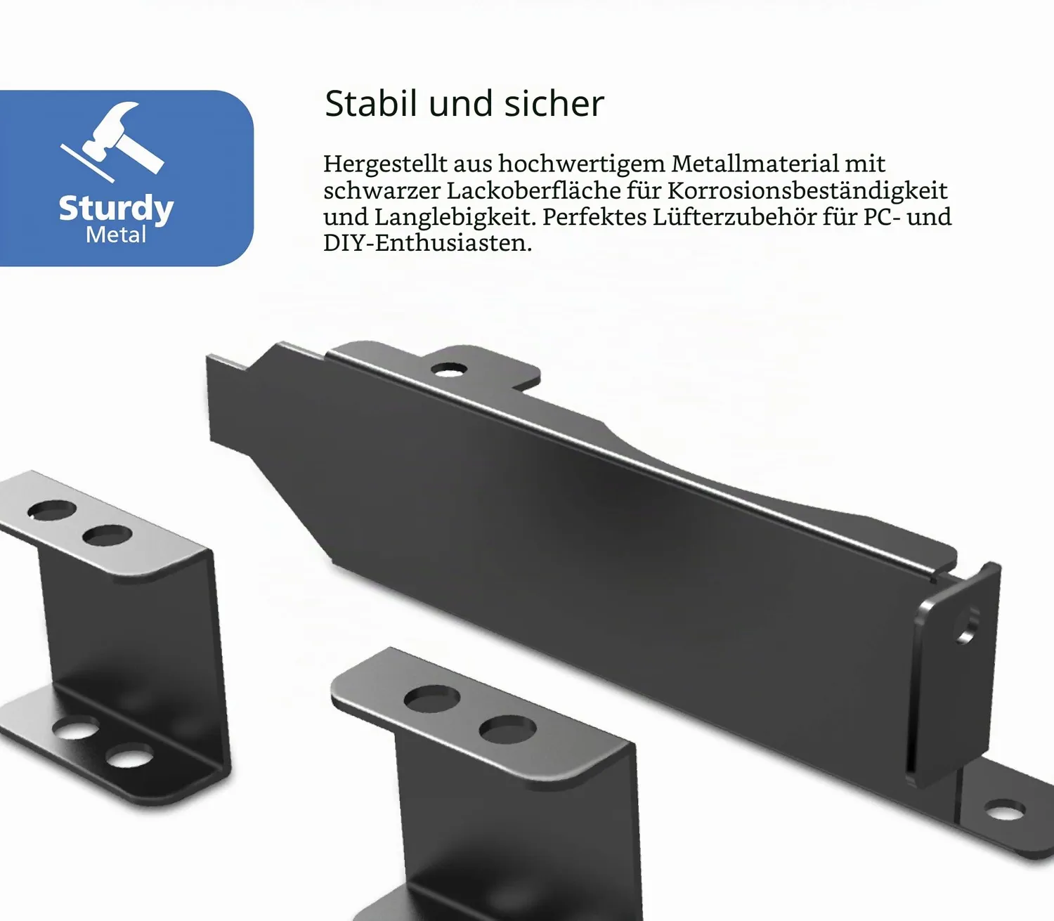 Akasa AK-MX304-08BK PCI Lüfterhalterung 80/92mm schwarz