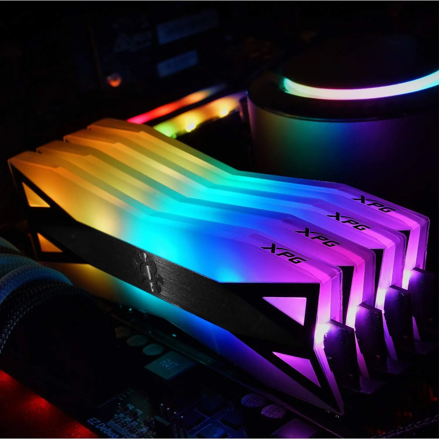 XPG D60G RGB RAM 16GB DDR4 3200 grau Kit