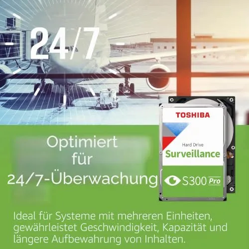 Toshiba S300 Pro MD10ADA10TV Festplatte 10TB Überwachung