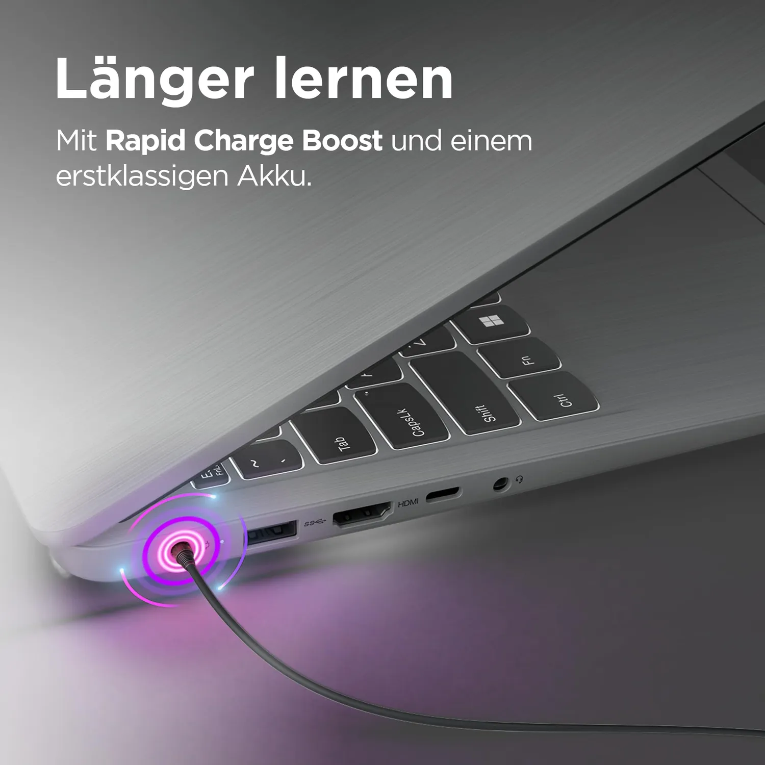 Lenovo IdeaPad 3 Laptop 17,3 Full-HD Ryzen 5 8GB/512GB Grau