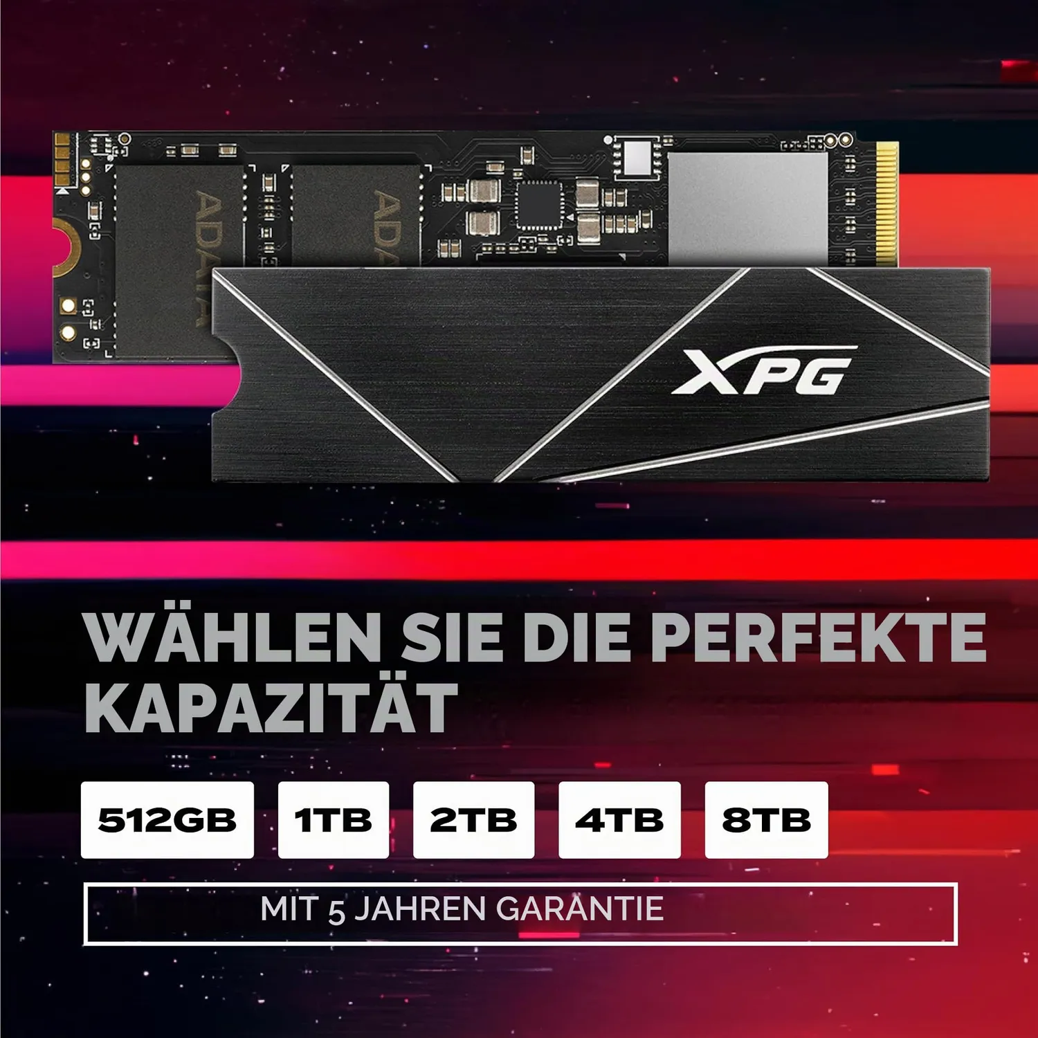 XPG Gammix S70 Blade 4TB M.2 SSD PCIe Gen4 für PS5