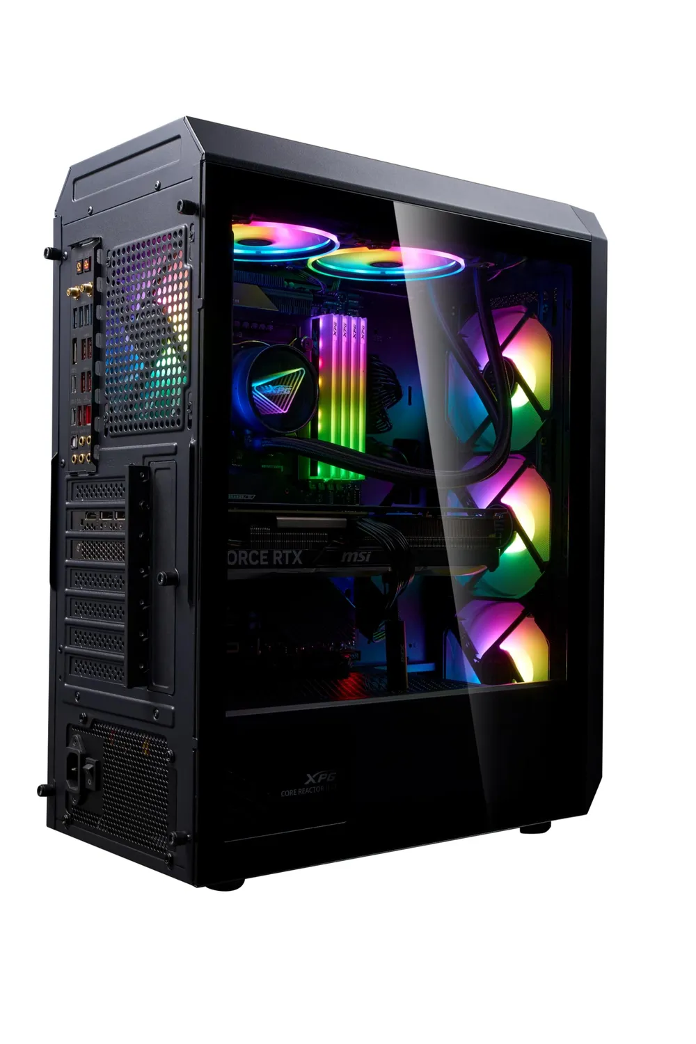 XPG Valor Air Plus PC-Gehäuse ATX schwarz 4x ARGB Lüfter