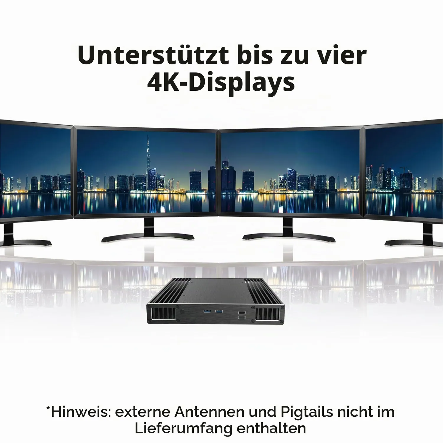 Akasa Plato RC A-NUC106-M1B Mini-PC Gehäuse für ASUS NUC 14/15