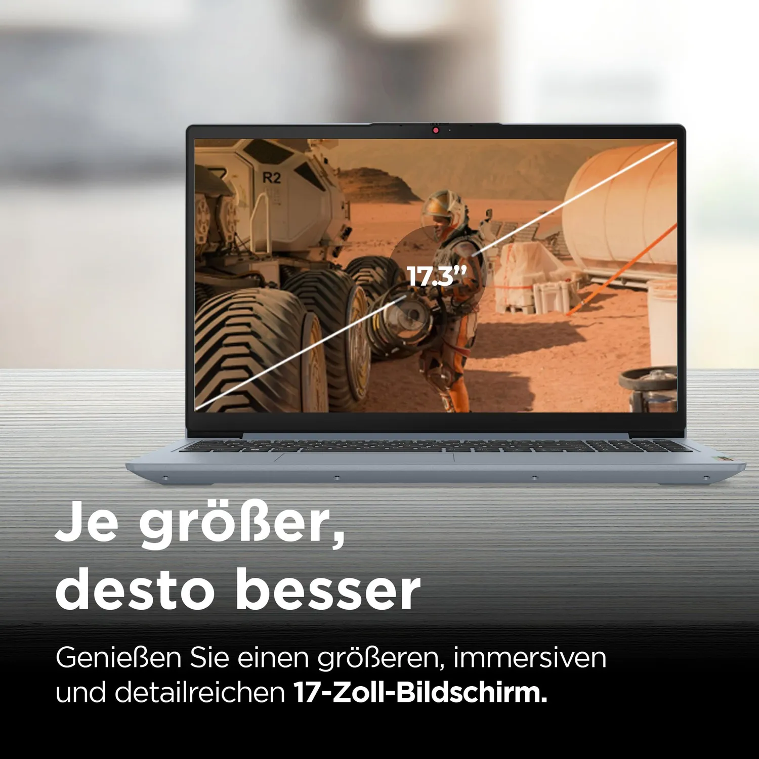 Lenovo IdeaPad 3 Laptop 17,3 Full-HD Ryzen 5 8GB/512GB Grau