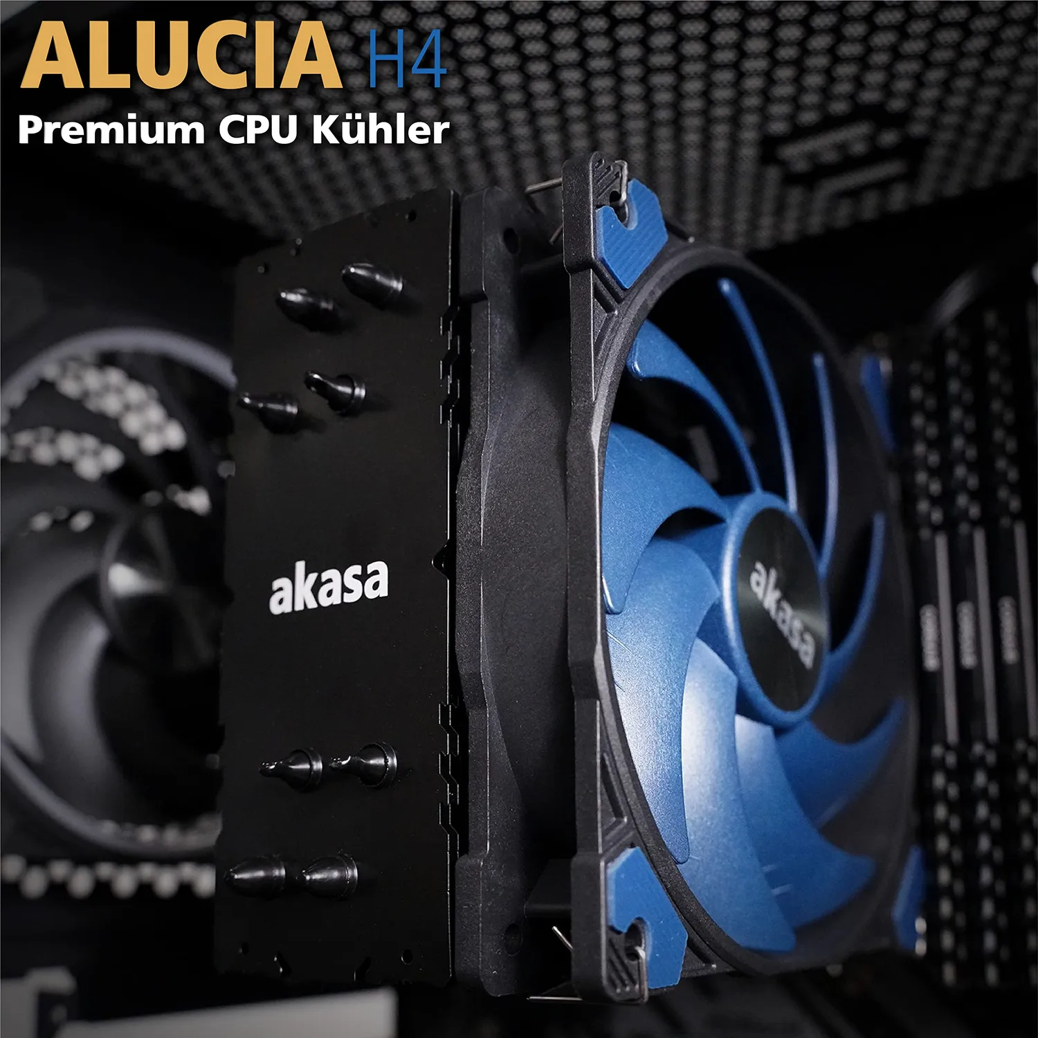 Akasa Alucia H4 AK-CC4017EP01 CPU-Kühler 185W TDP