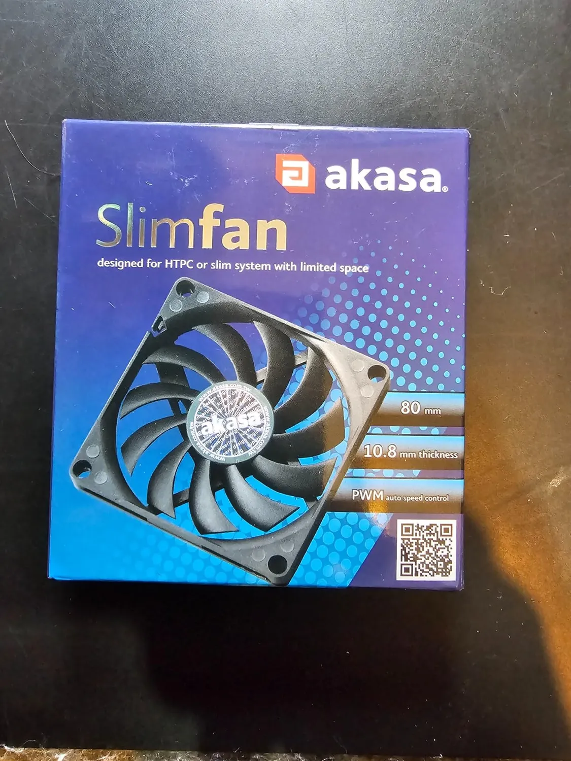 Akasa Slimfan AK-FN076 Gehäuselüfter 80mm PWM
