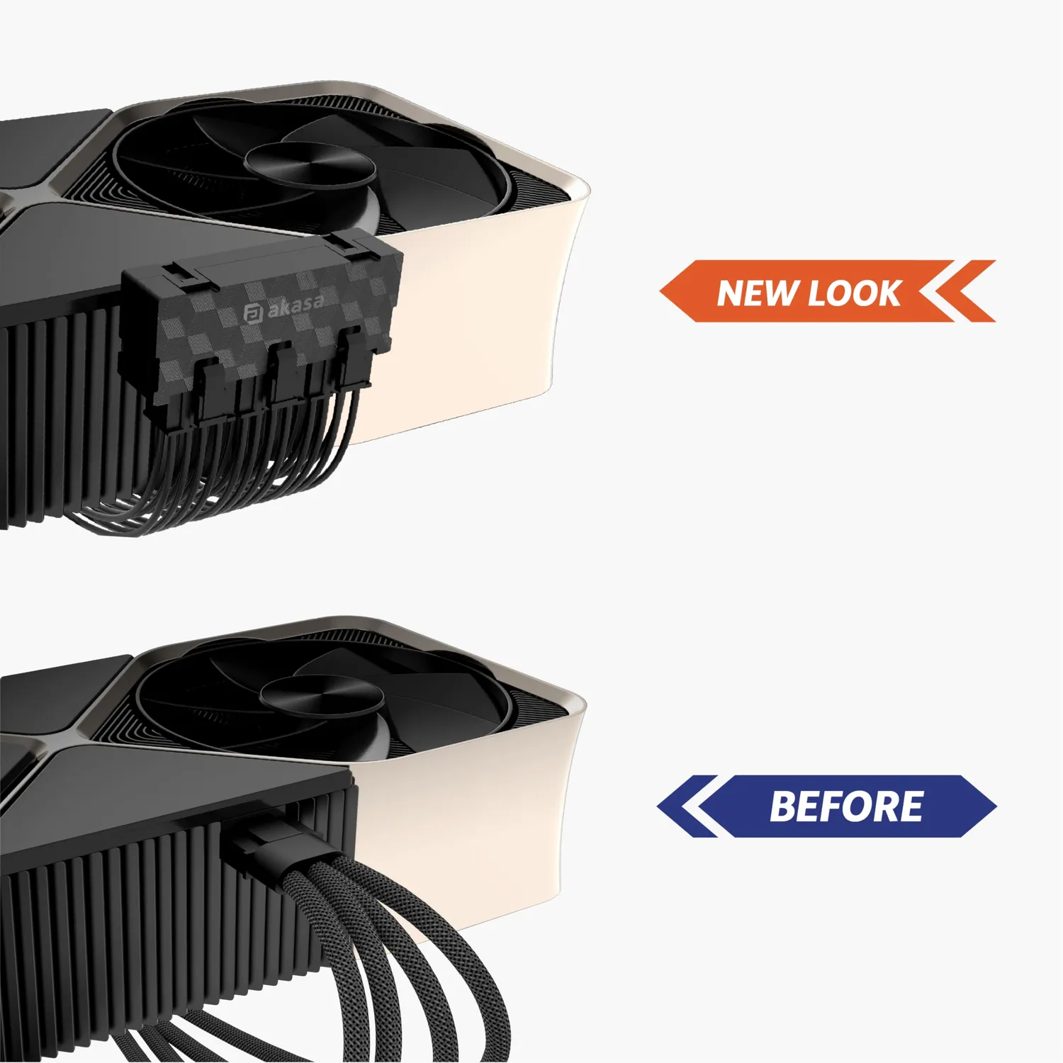 Akasa 12VHPWR Adapter AK-CBPW30-BK 90 Grad 600W 3x8-Pin