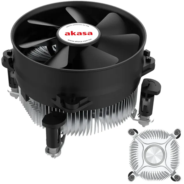 Akasa AK-CCE-7101CP CPU-Kühler LGA775 LGA1156 PWM