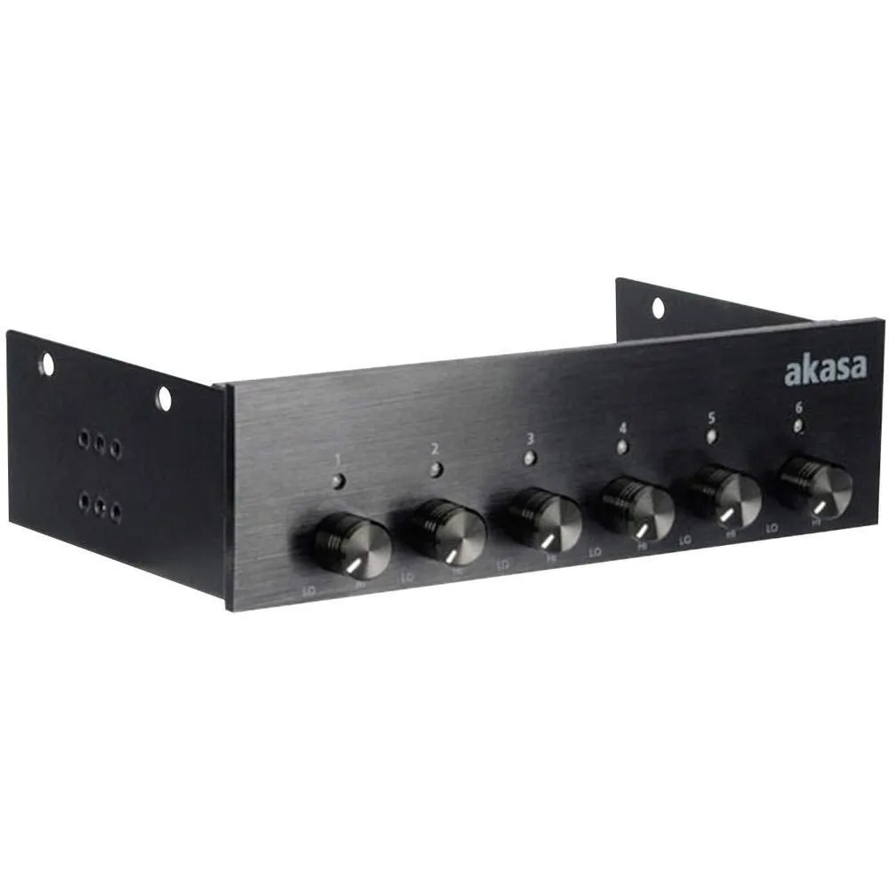 Akasa AK-FC-08BKV2 Lüftersteuerung 5,25 6-Kanal LED