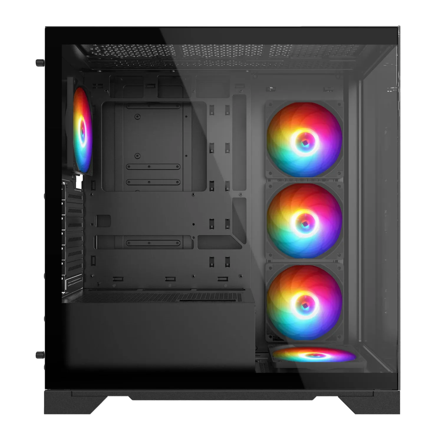 XPG Invader X PC-Gehäuse Schwarz 5x ARGB Glas
