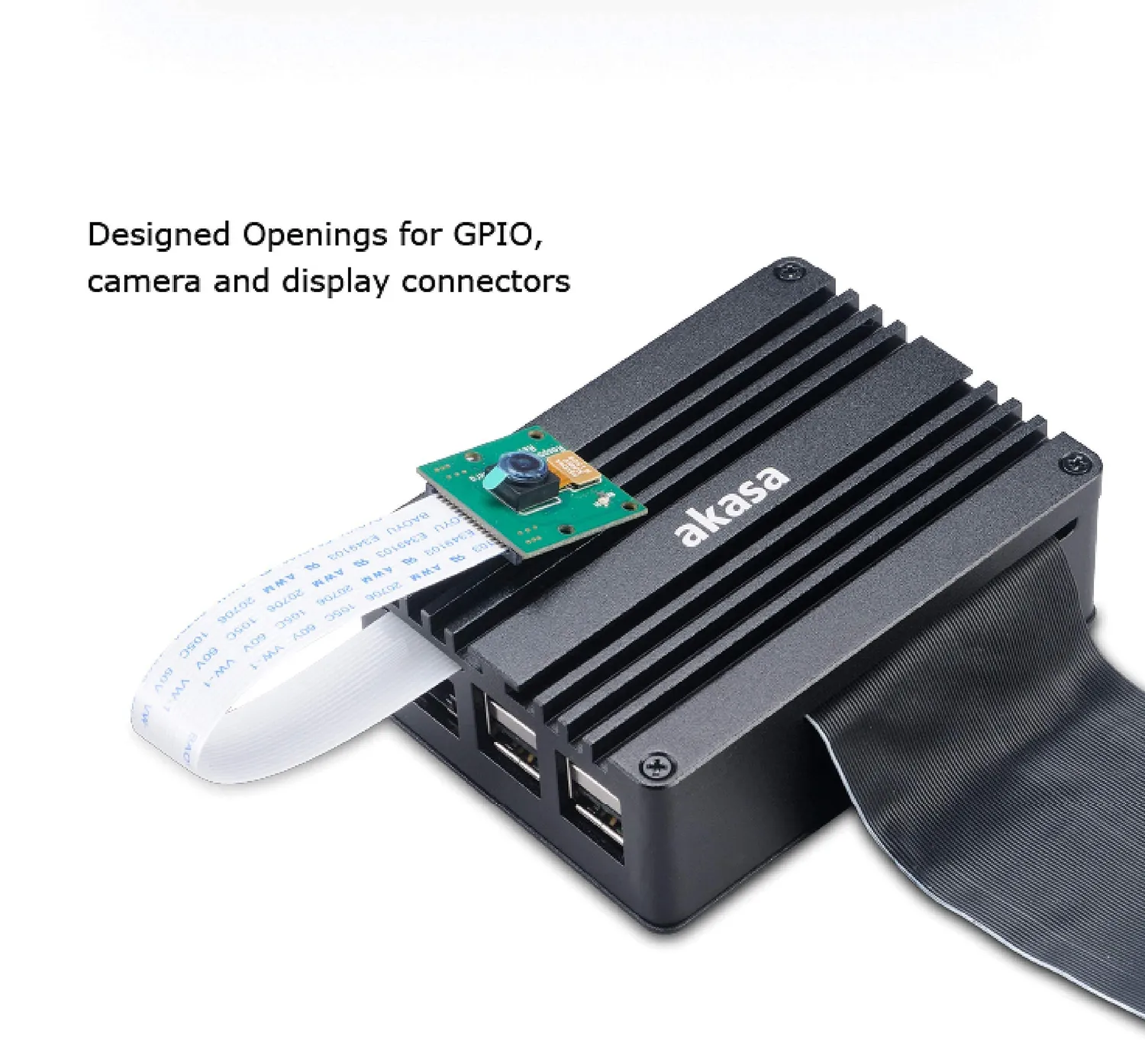 Akasa Pi A-RA03-M1B Raspberry Pi Gehäuse Passiv schwarz