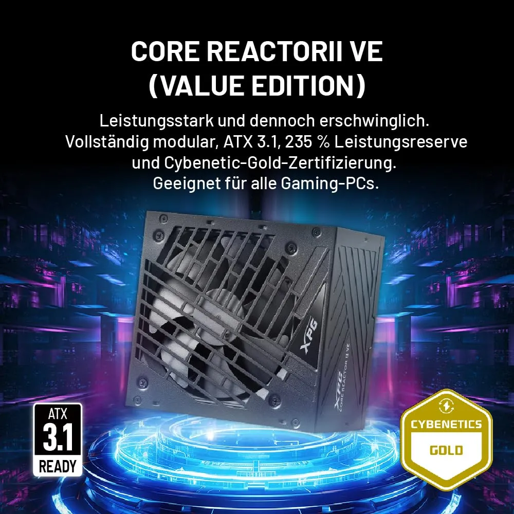 XPG Core Reactor II VE Netzteil 850W ATX 3.1 Gold