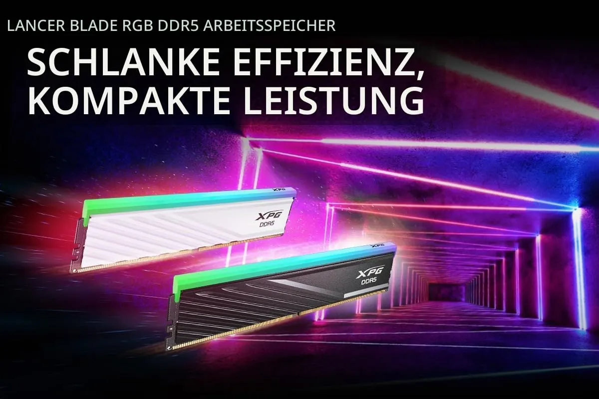 XPG Lancer Blade RGB RAM 32GB DDR5-6000 C30 Schwarz