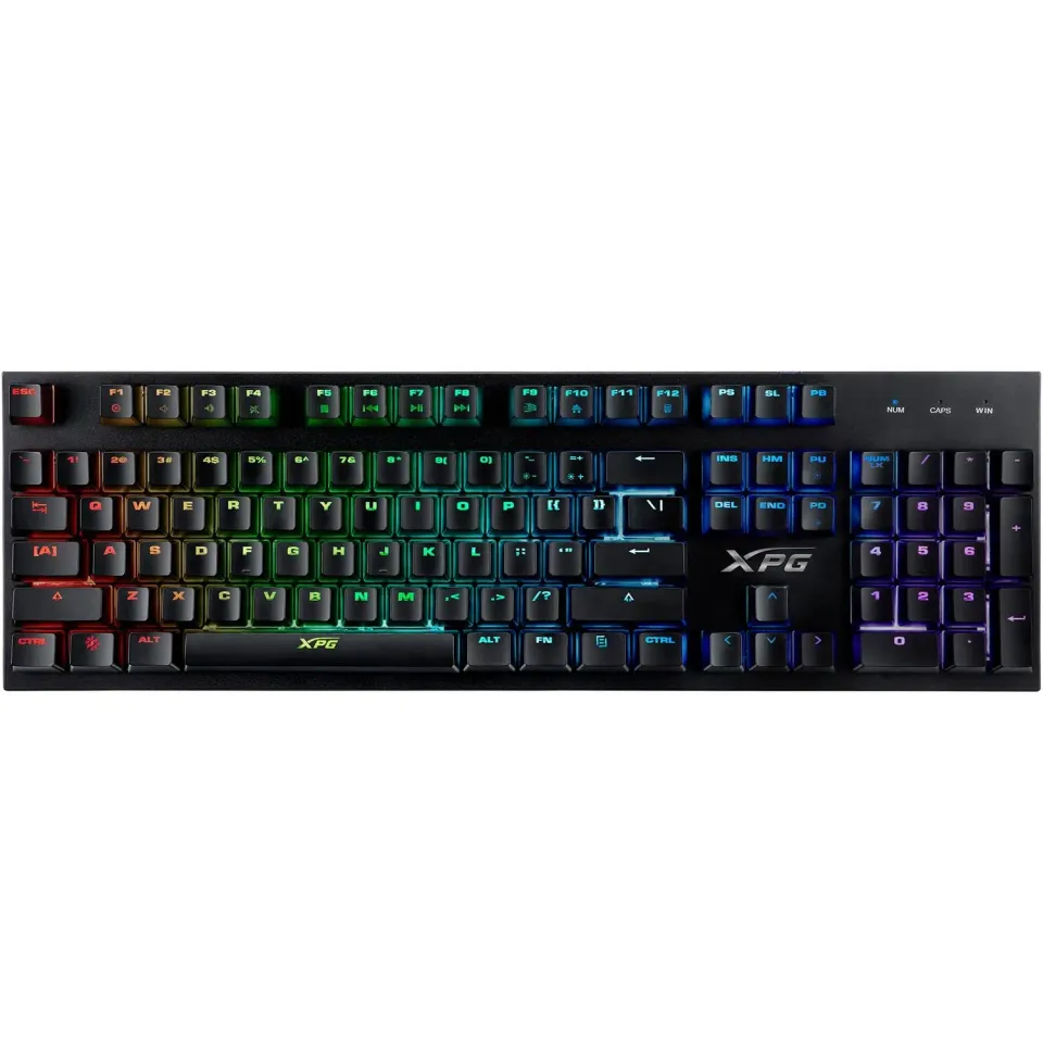 XPG INFAREX K10 Gaming-Tastatur RGB schwarz 104 Tasten