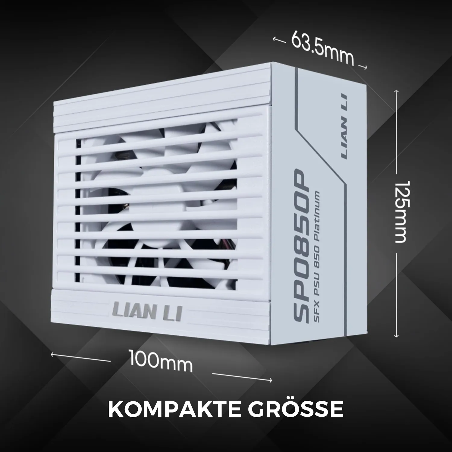 Lian Li SP850P Netzteil 850W SFX Weiß Platinum