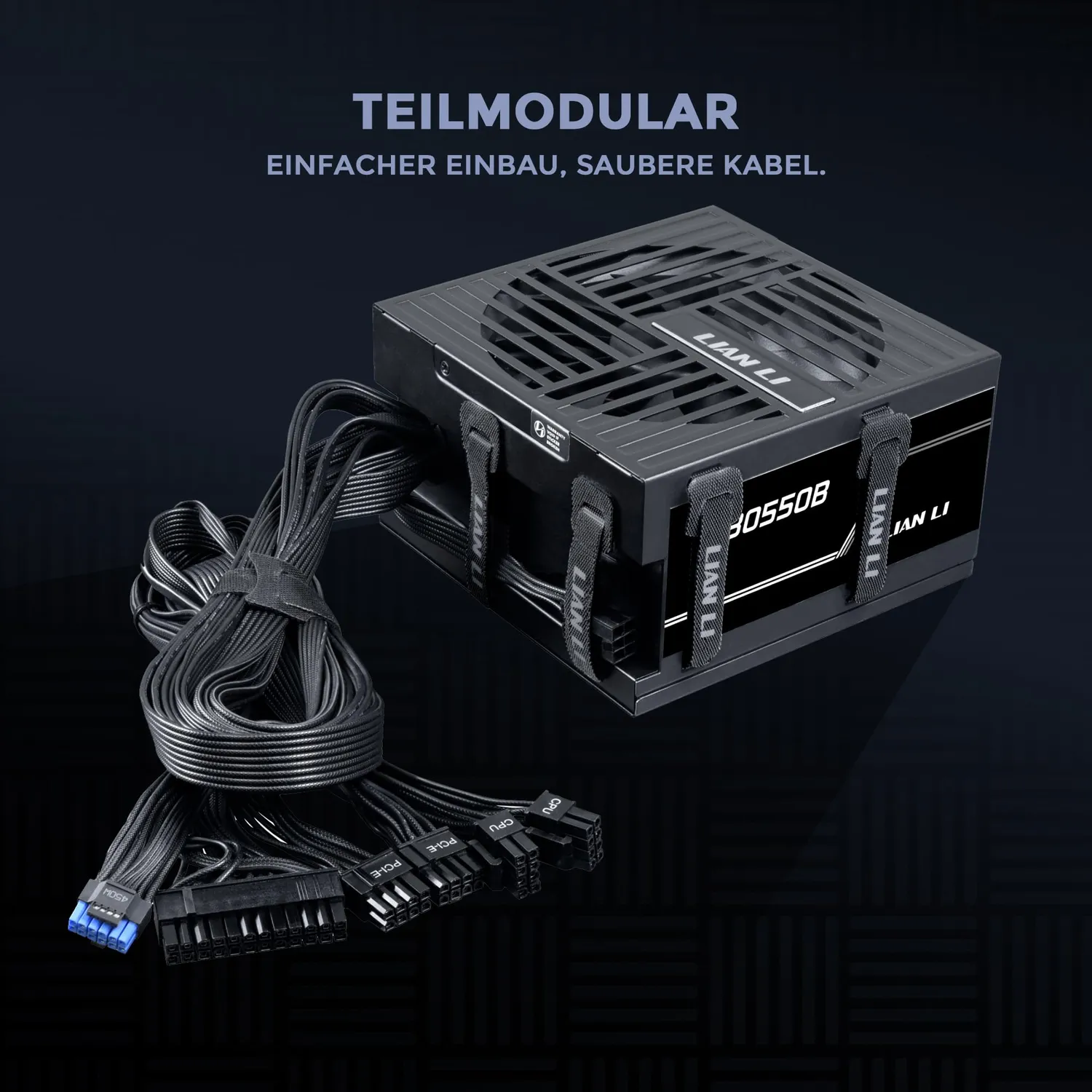Lian Li RB 550W PC-Netzteil schwarz Bronze teilmodular