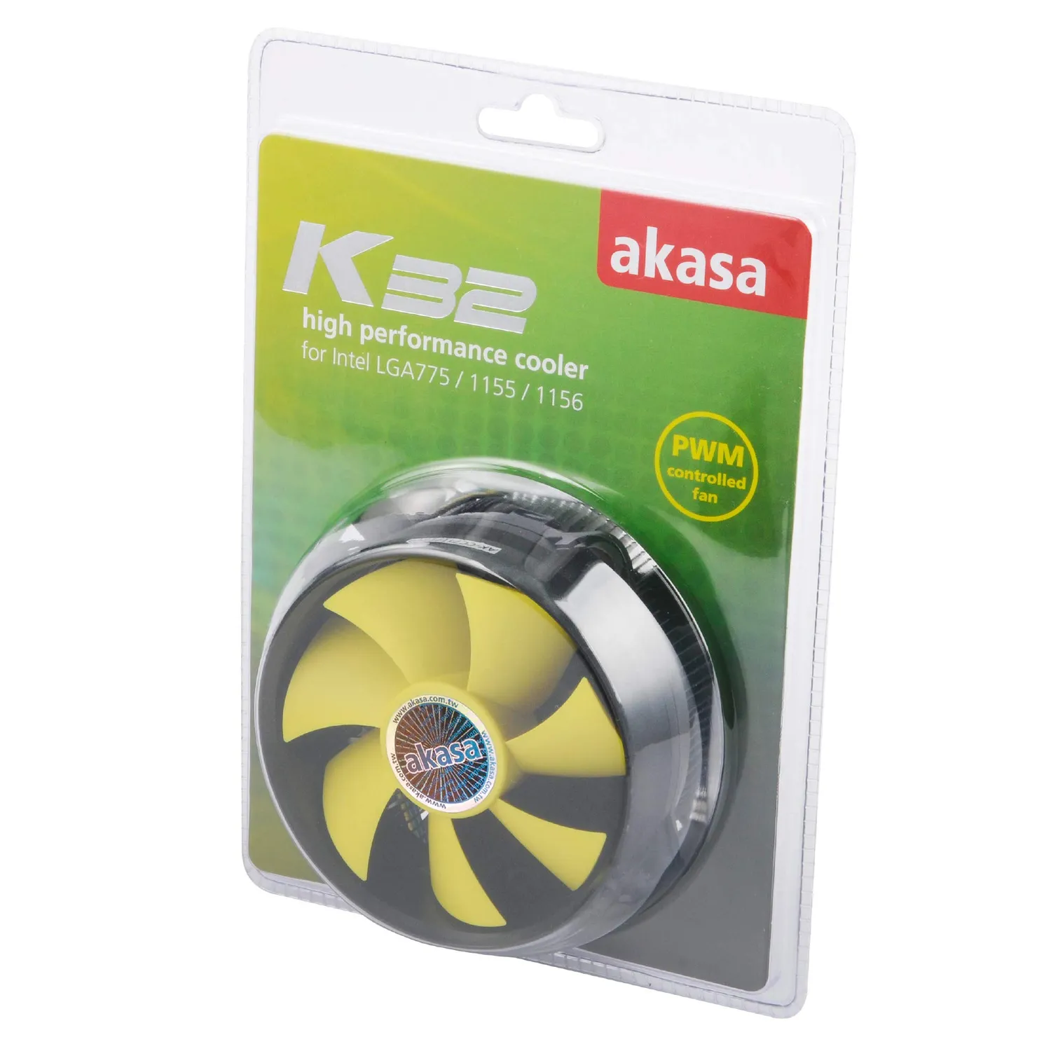 Akasa K32 CPU Kühler 92mm PWM Intel LGA1200/115x