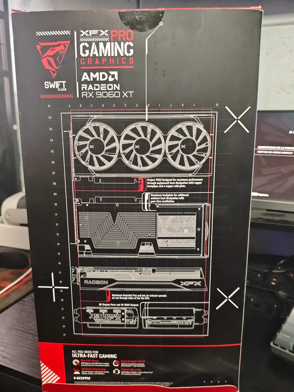 XFX Swift RX 9060 XT OC Gaming Grafikkarte 16GB GDDR6