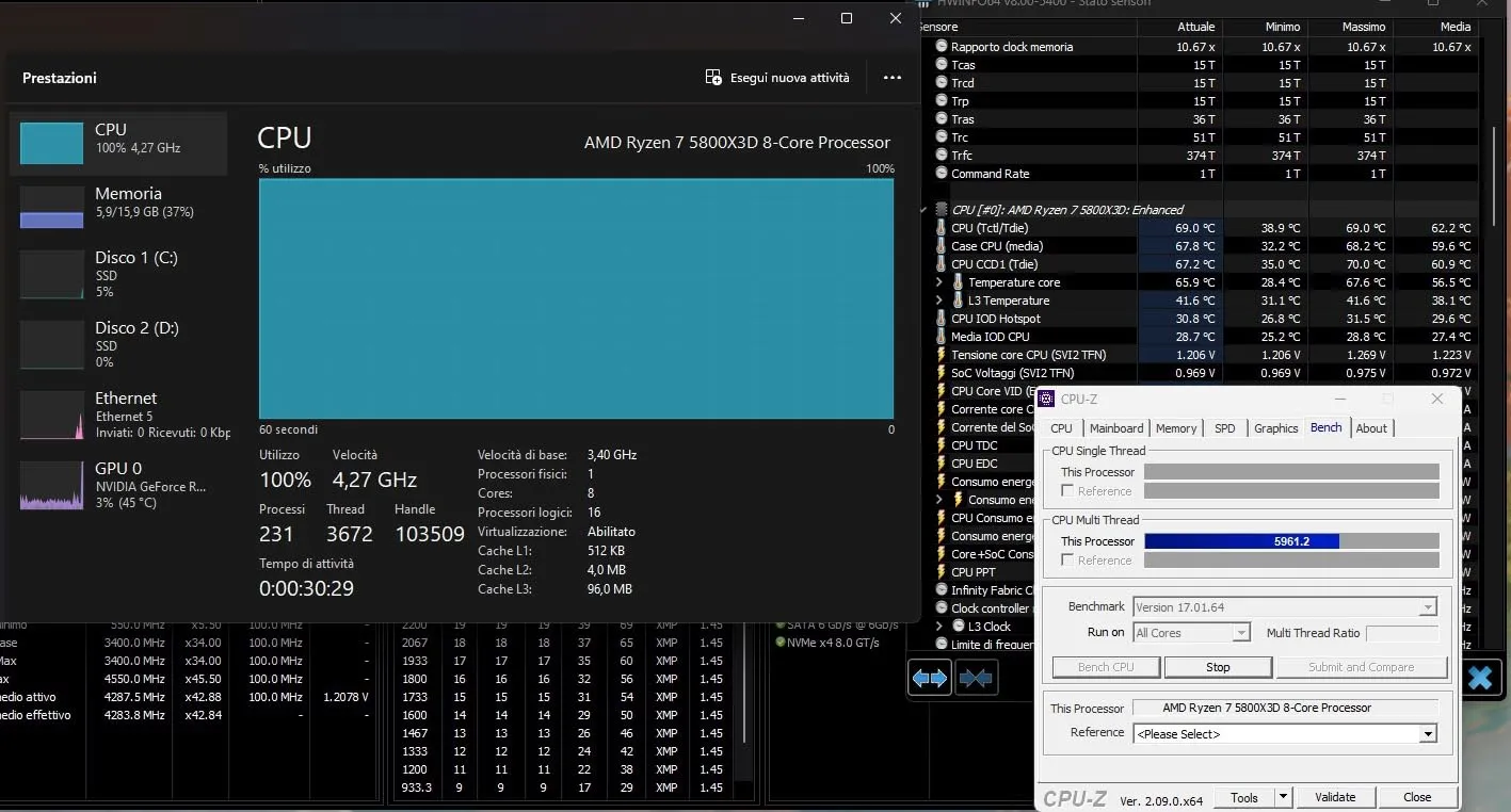 AMD Ryzen 7 5800X3D Prozessor AM4 8-Kern bis 4,5 GHz