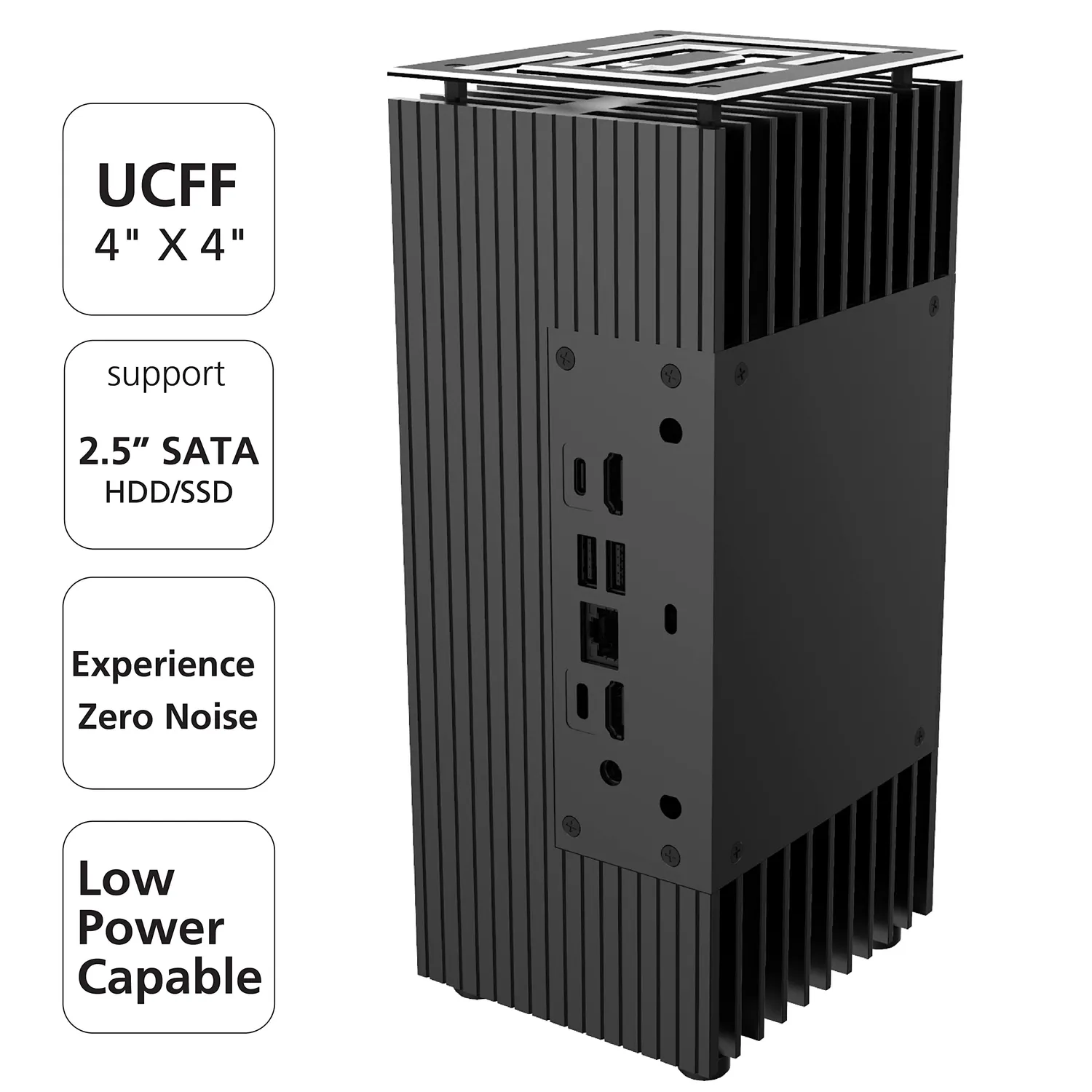 AKASA Turing TN Gehäuse lüfterlos für NUC 11