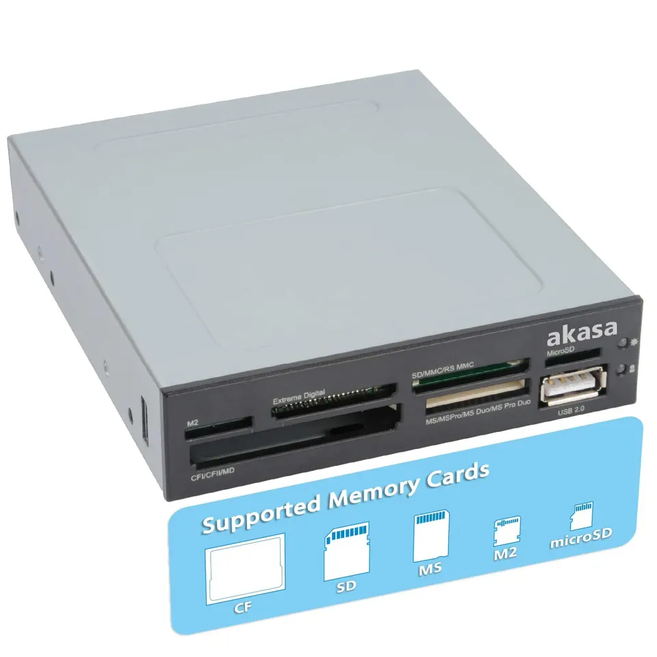 AKASA AK-ICR-07 Kartenleser 3,5 Zoll USB 2.0 6-Port