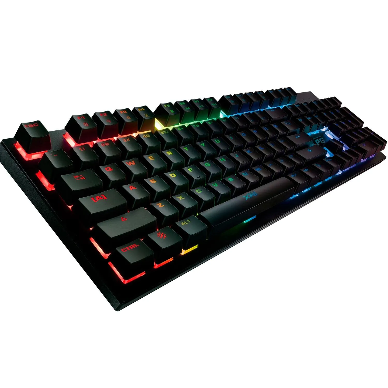 XPG INFAREX K10 Gaming-Tastatur RGB schwarz 104 Tasten