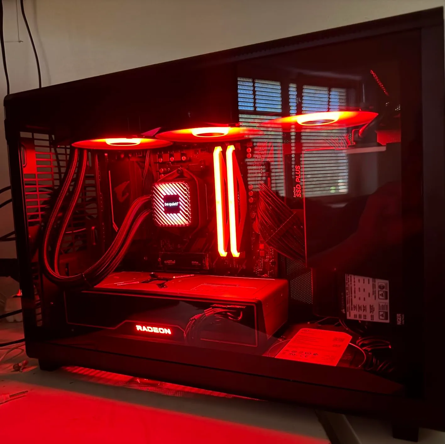 Lian Li DAN A3-mATX Wood PC-Gehäuse Buche Weiß Glas