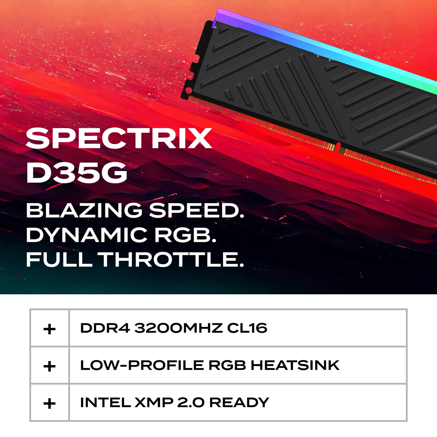 XPG Spectrix D35G RGB RAM 32GB DDR4 3200 2x16GB