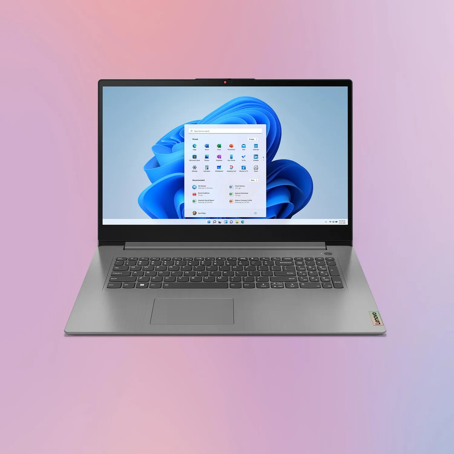 Lenovo IdeaPad 3 Laptop 17,3 Full-HD Ryzen 5 8GB/512GB Grau