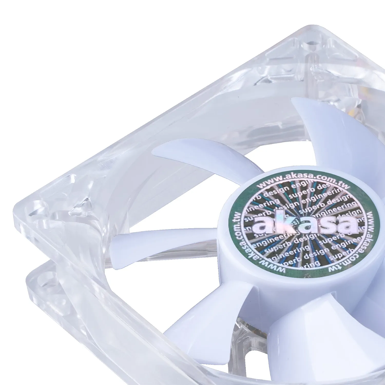 AKASA AK-FN054 80mm Gehäuselüfter Weiß LED leise