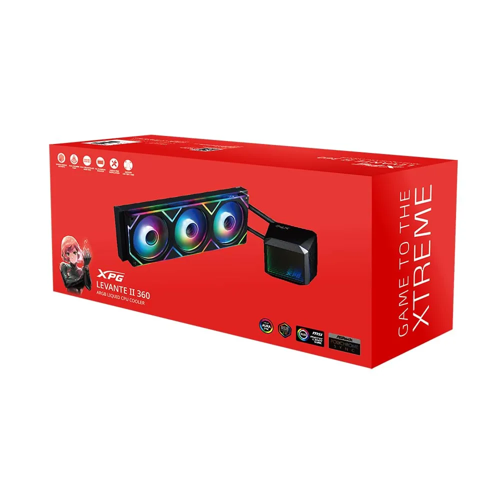 XPG Levante II 360 Wasserkühlung 360mm ARGB schwarz 320W TDP