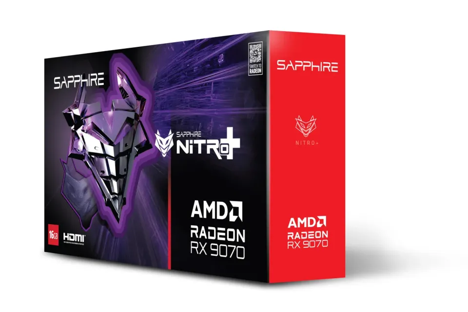 Sapphire Nitro+ RX 9070 Gaming OC Grafikkarte 16GB GDDR6