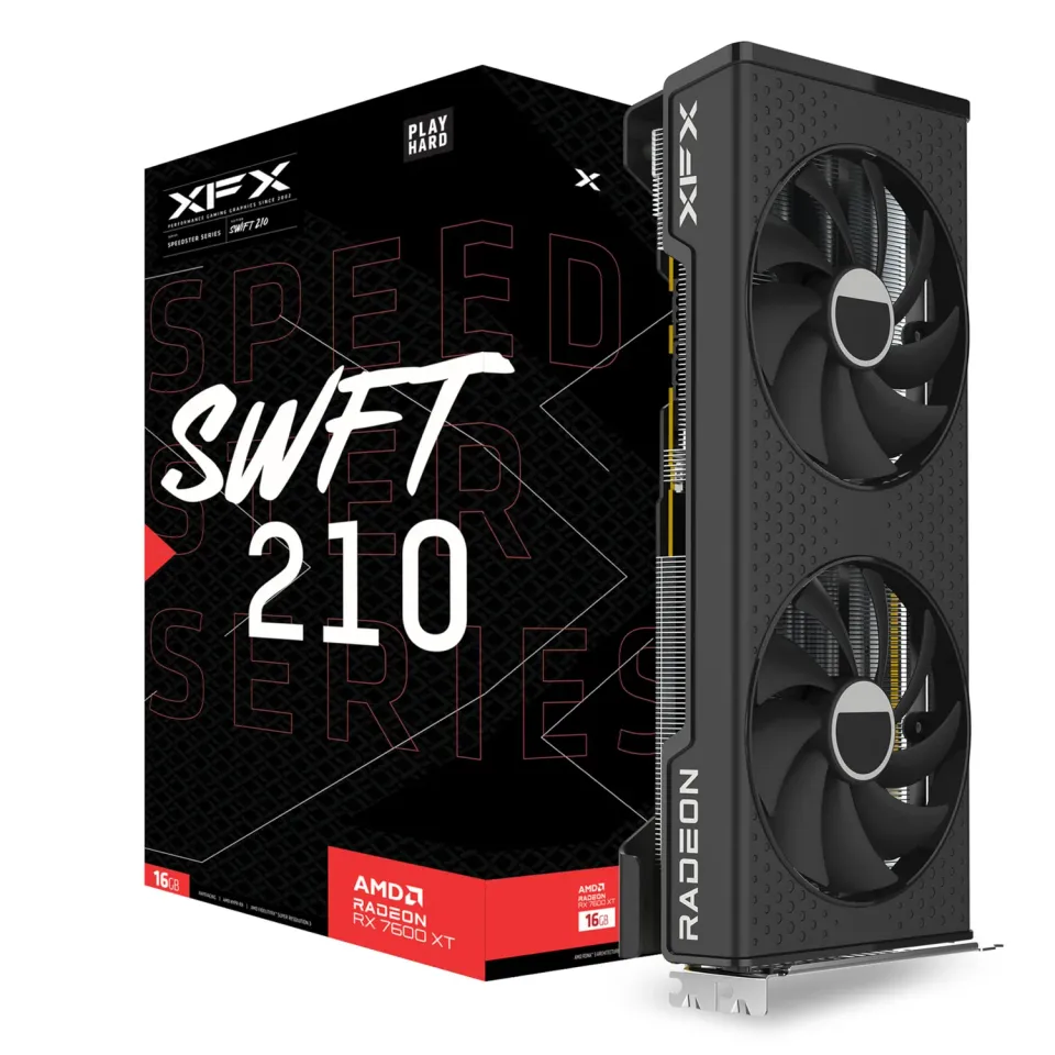 XFX Speedster SWFT210 RX 7600 XT Core Grafikkarte RDNA 3