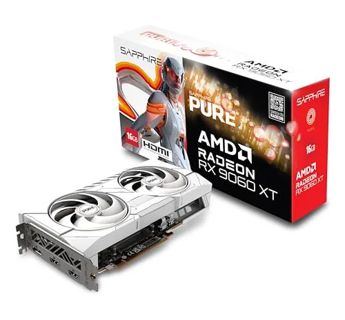Sapphire RX 9060 XT Pure Grafikkarte 16GB Gaming OC
