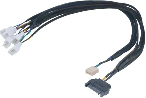 Akasa FLEXA FP5S Lüfter-Splitterkabel 1-zu-5 PWM 45cm