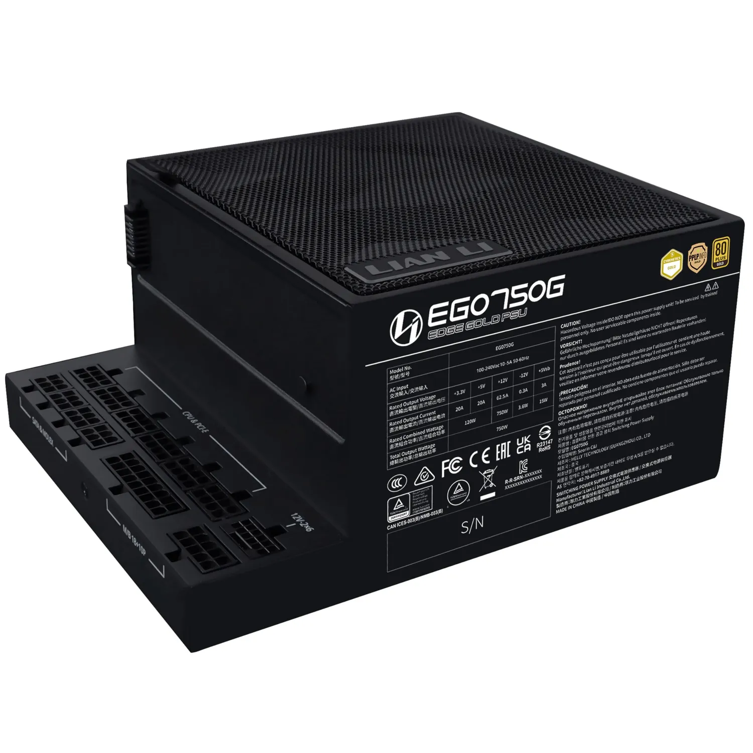 Lian Li Edge Gold 750W Netzteil schwarz modular
