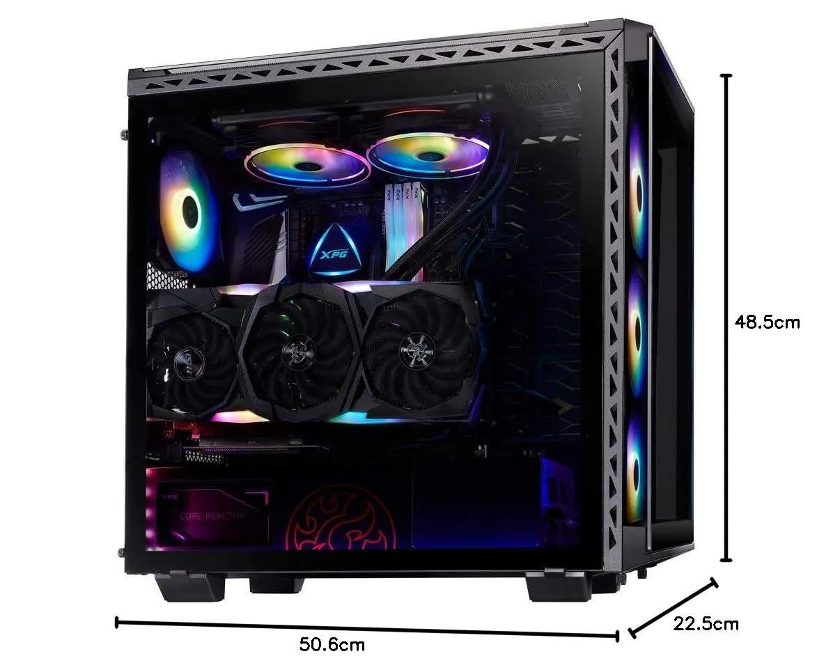 XPG BATTLECRUISER PC-Gehäuse ATX Mid-Tower schwarz